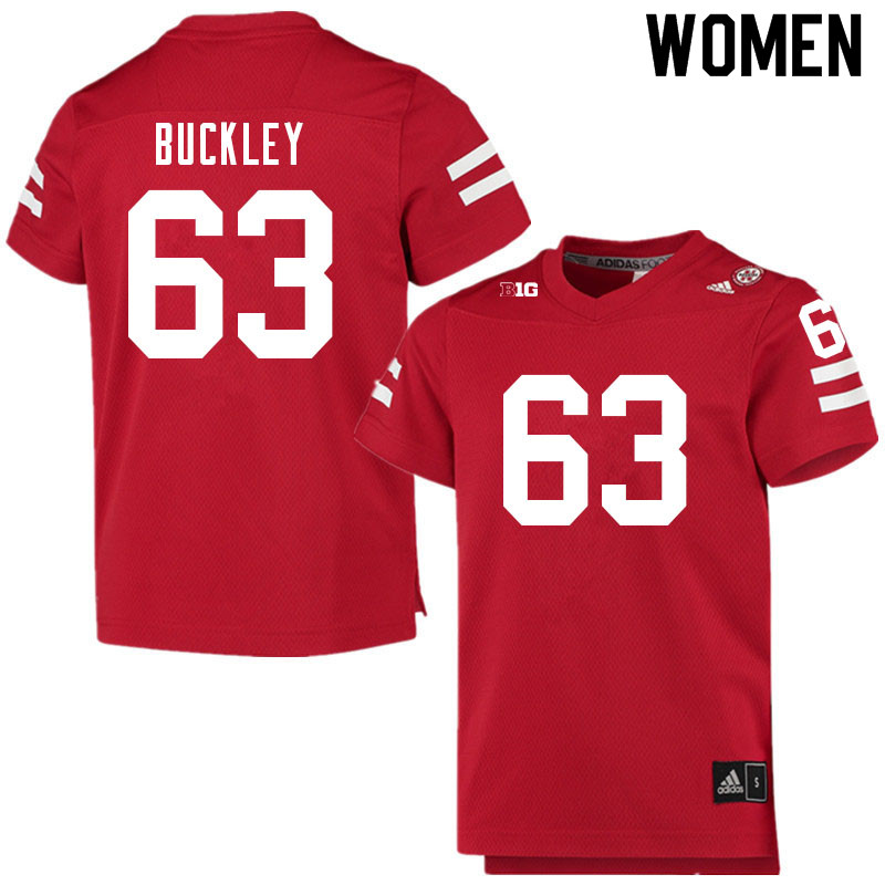 Women #63 Ru'Quan Buckley Nebraska Cornhuskers College Football Jerseys Sale-Scarlet